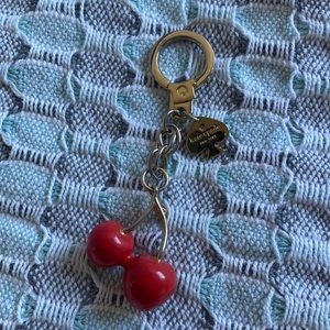 Kate Spade Authentic Enamel 3D Cherry Keychain